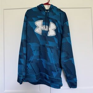 Under Armour Navy and Teal Hoodie